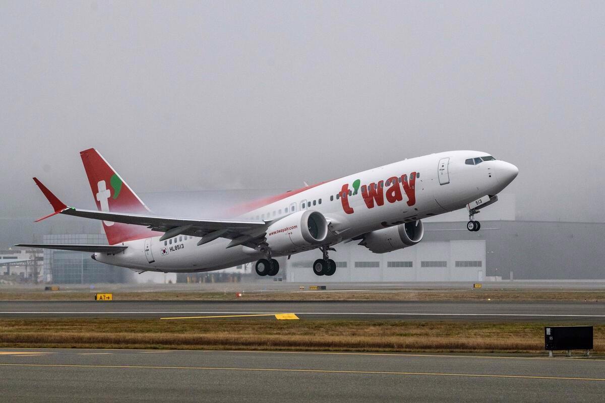 T'way Air Receives First Boeing 737 MAX