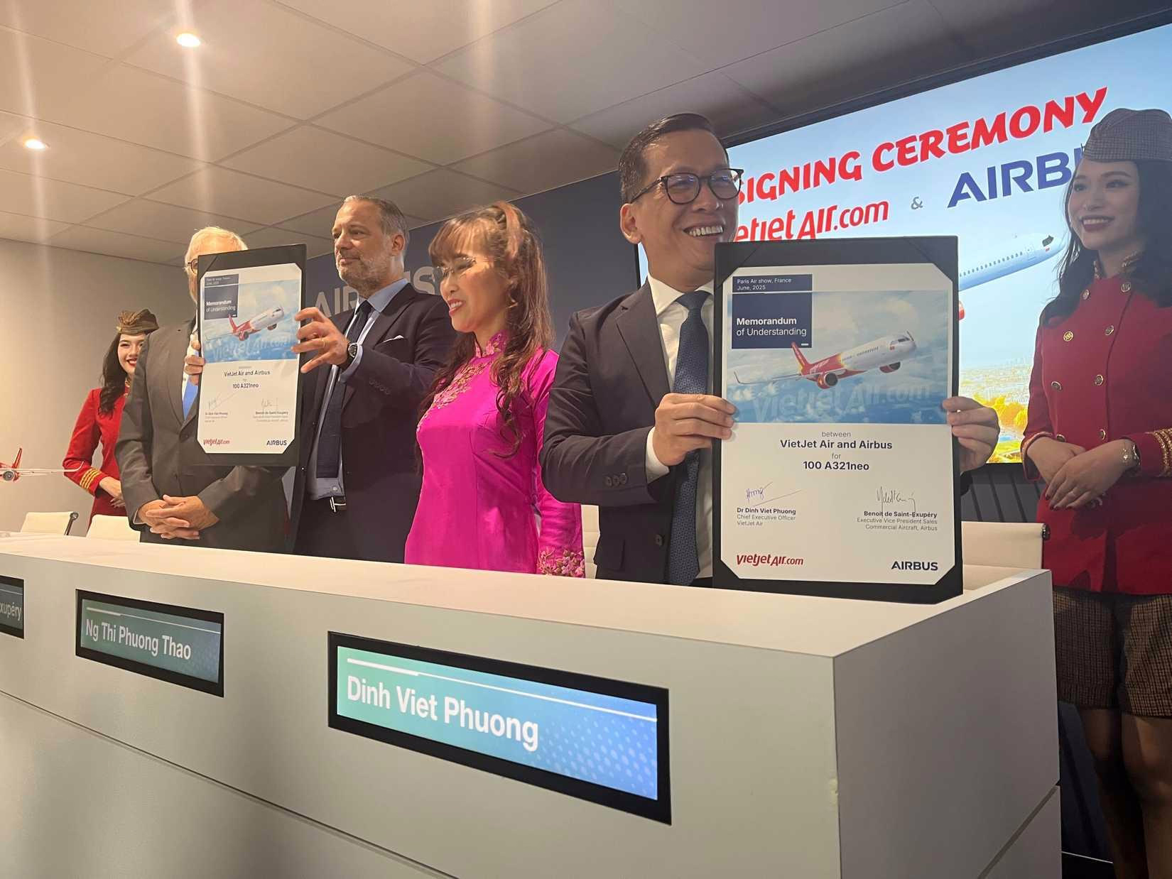 Vietjet Orders 100 Airbus A321neo Jets, Strengthening UK-Vietnam Strategic Partnership