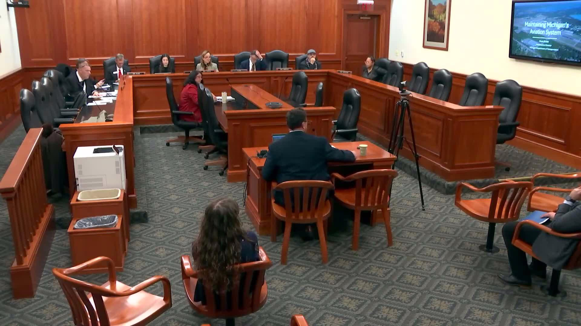House Subcommittee Reviews Michigan Aviation Funding, Flags Parking Tax Sunset as Risk