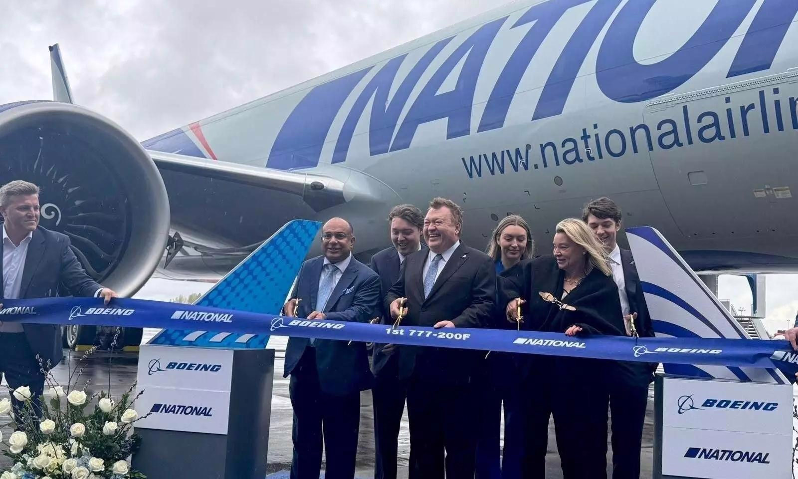 National Airlines Receives First Boeing 777-200F in Seattle