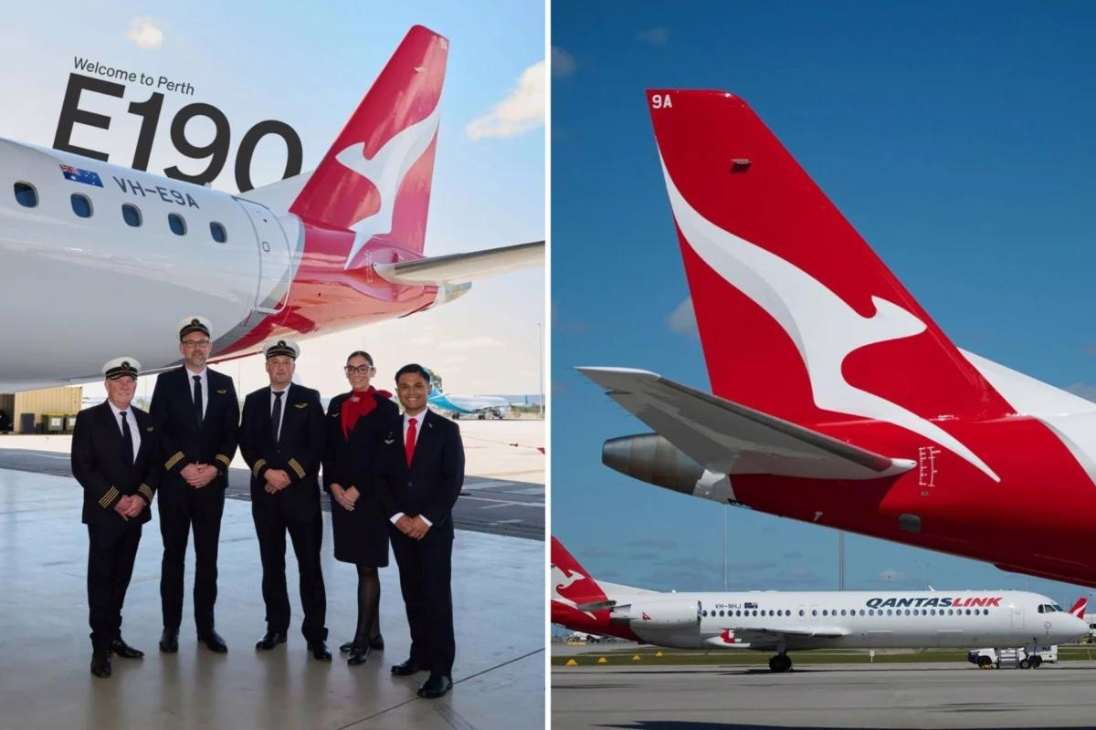 QantasLink’s First E190 Aircraft Arrives in Perth