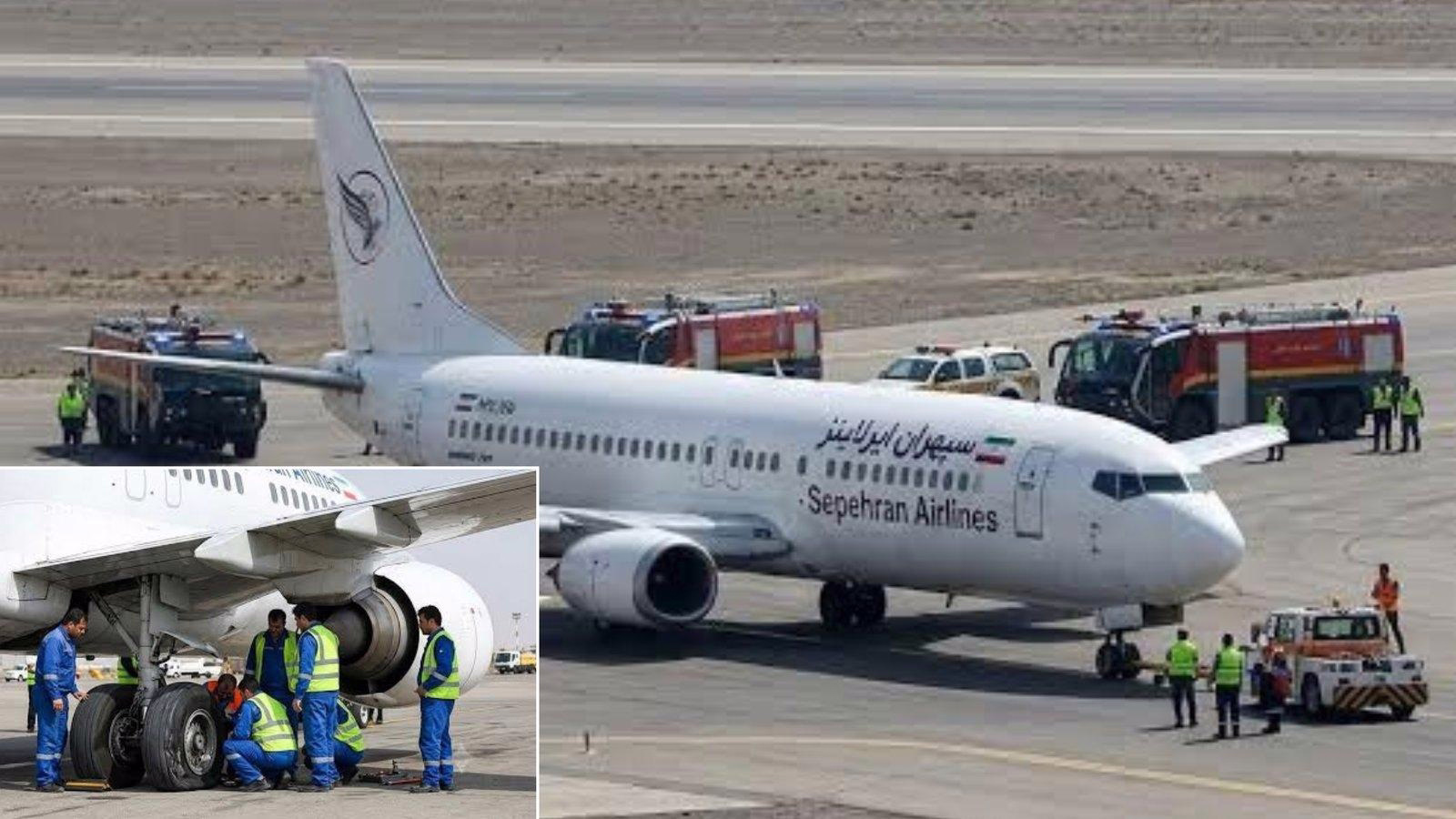 Sepehran Airlines B737 Returns to Mashhad After Tyre and Engine Issues