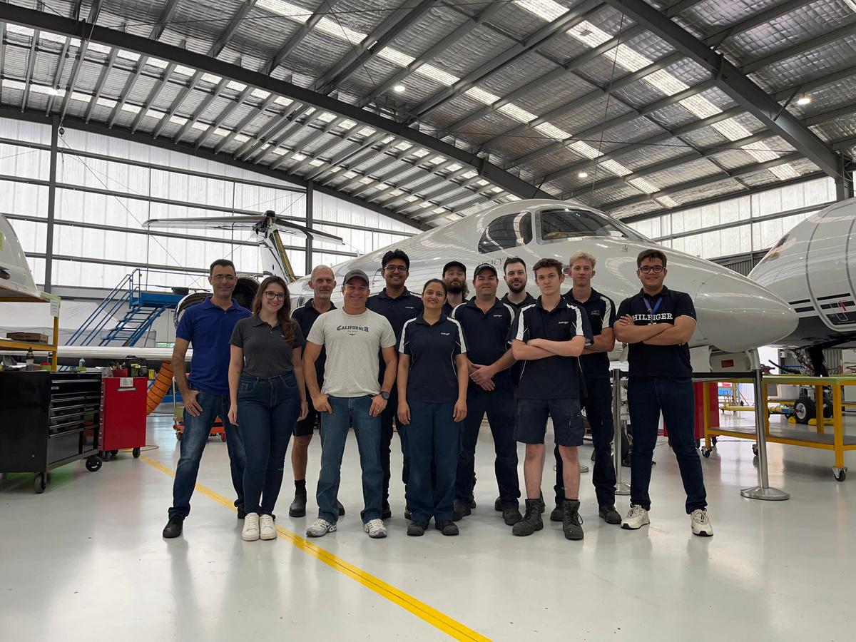 ExecuJet MRO Australia Completes First 120-Month Check on Embraer Legacy 500