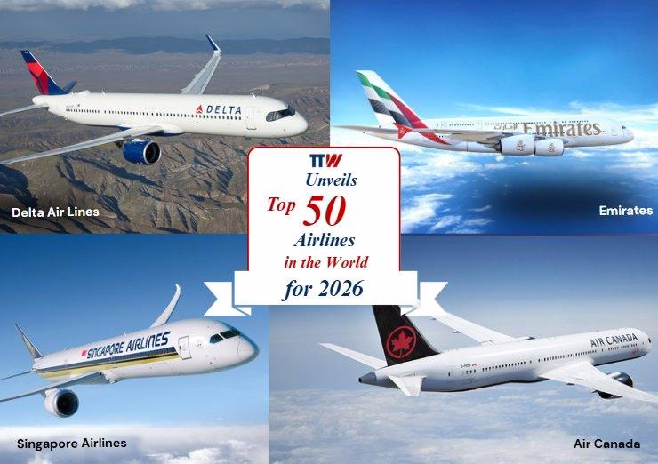 TTW Releases List of Top 50 Airlines for 2026