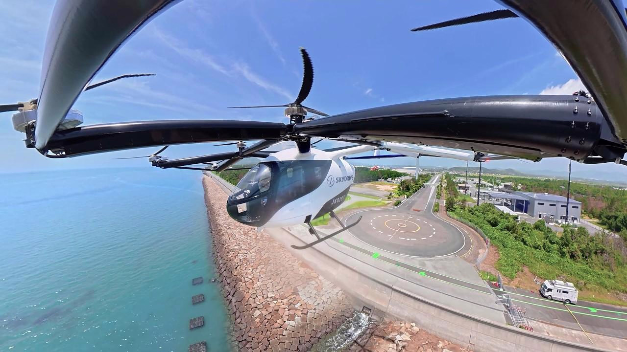 SkyDrive Conducts SD-05 Flight Test in Yamaguchi for 2028 Tourism