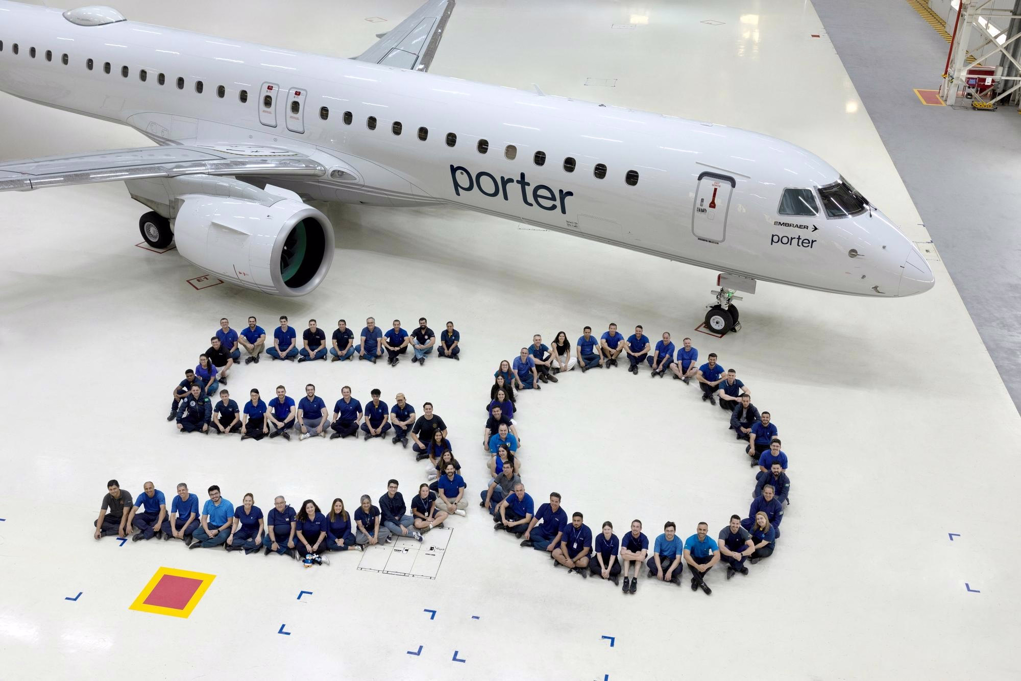 Porter Airlines Receives 50th Embraer E195-E2 Aircraft