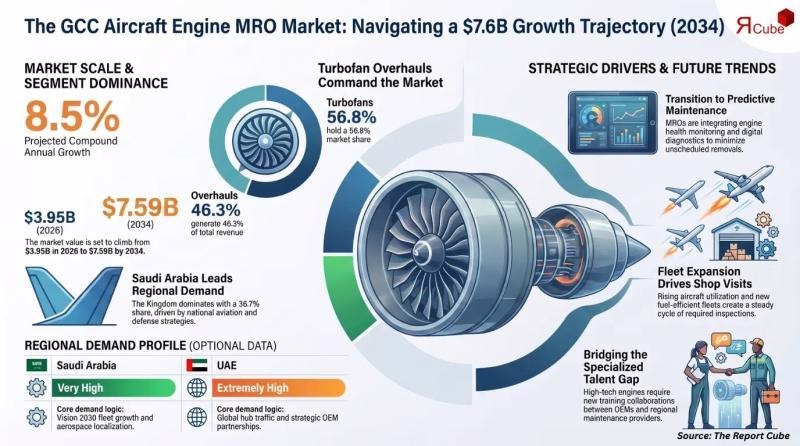 Outlook for the GCC Engine MRO Market Through 2034