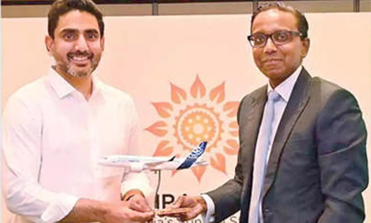 Lokesh Proposes Airbus Establish Maintenance Hub in Andhra Pradesh