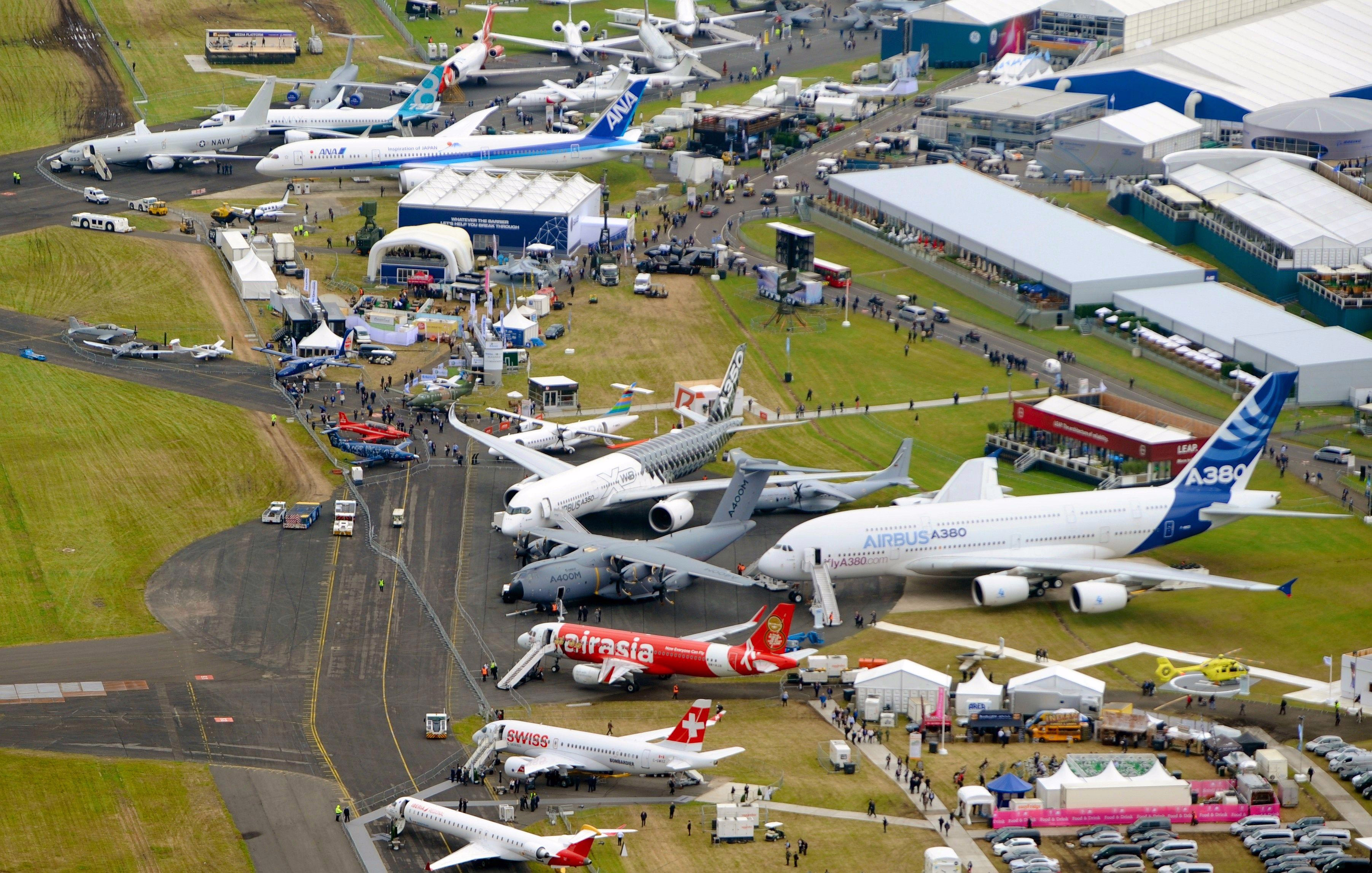 Commercial Aircraft on Display at Farnborough 2026