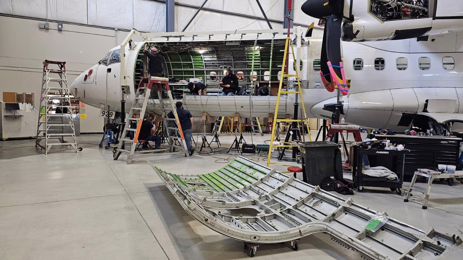 Conversion of Passenger Plane to Cargo Aircraft Underway