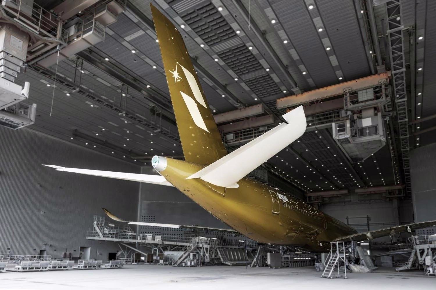 STARLUX Unveils Second A350-1000 Featuring Gold Sorayama Livery