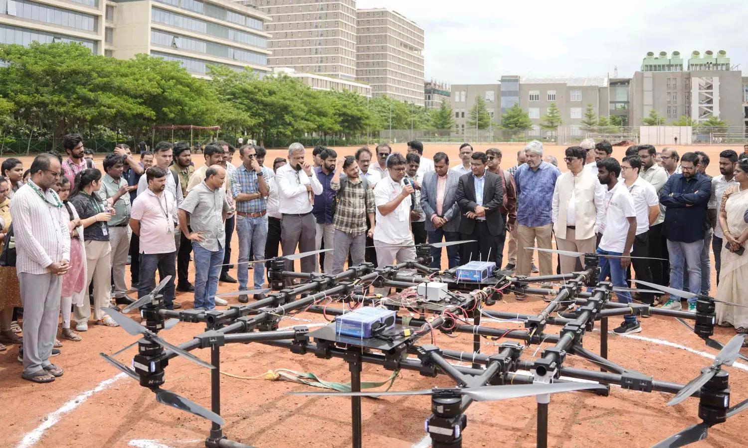 SRM University-AP Unveils Student-Built Air Taxi 'DOXI'