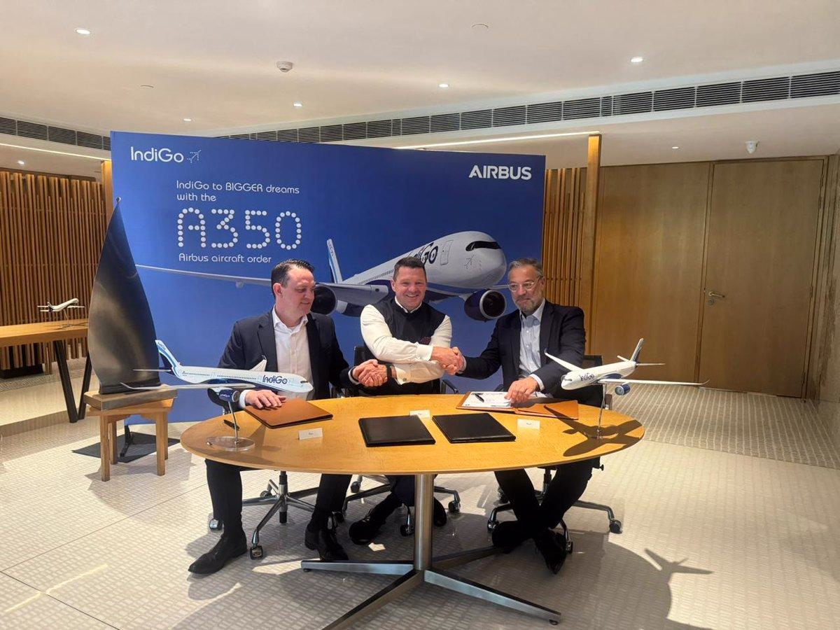 IndiGo Doubles Airbus A350 Order to 60 Aircraft, Expanding Long-Haul Plans