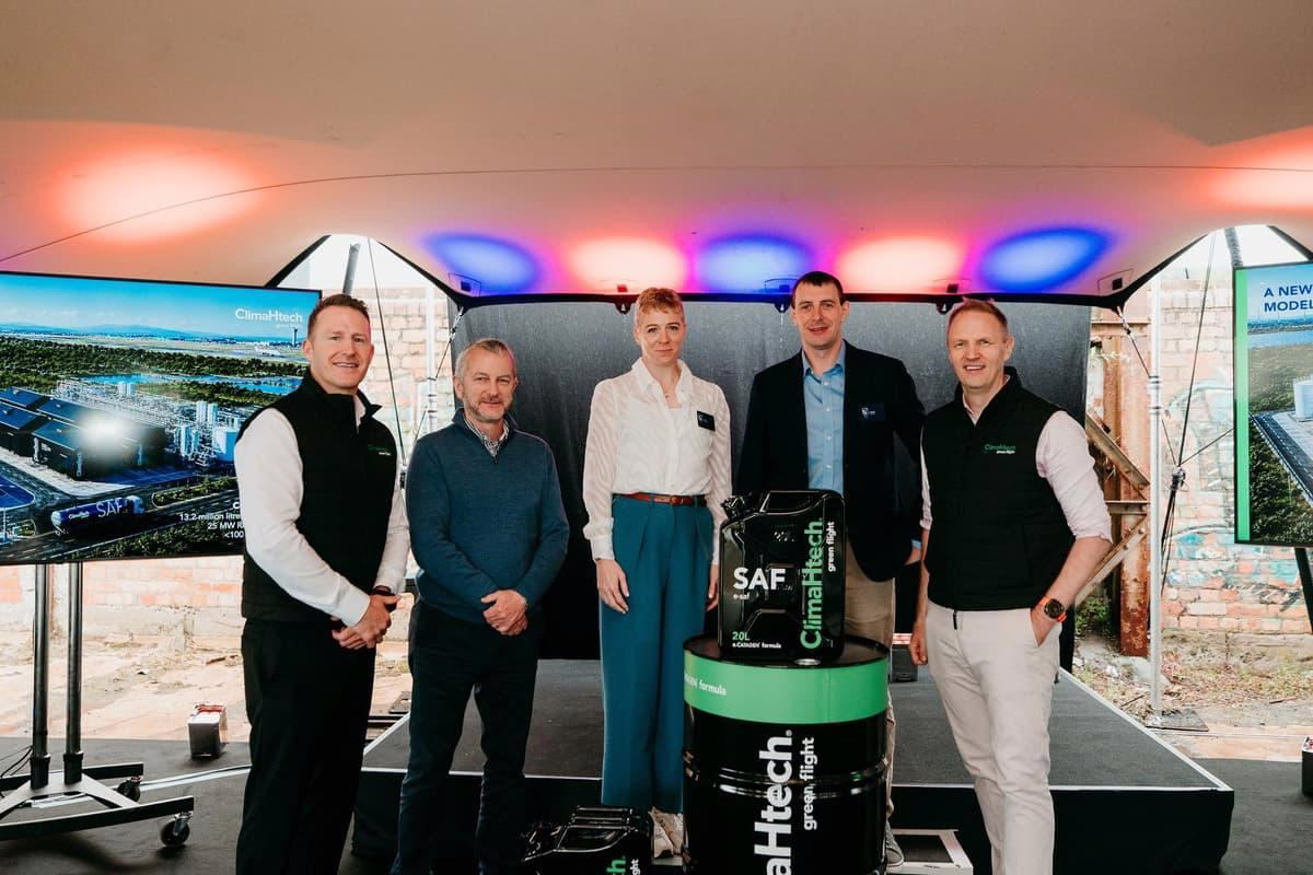 Northern Ireland Tech Demonstrates Sustainable Aviation Fuel to Belfast Airport Executives