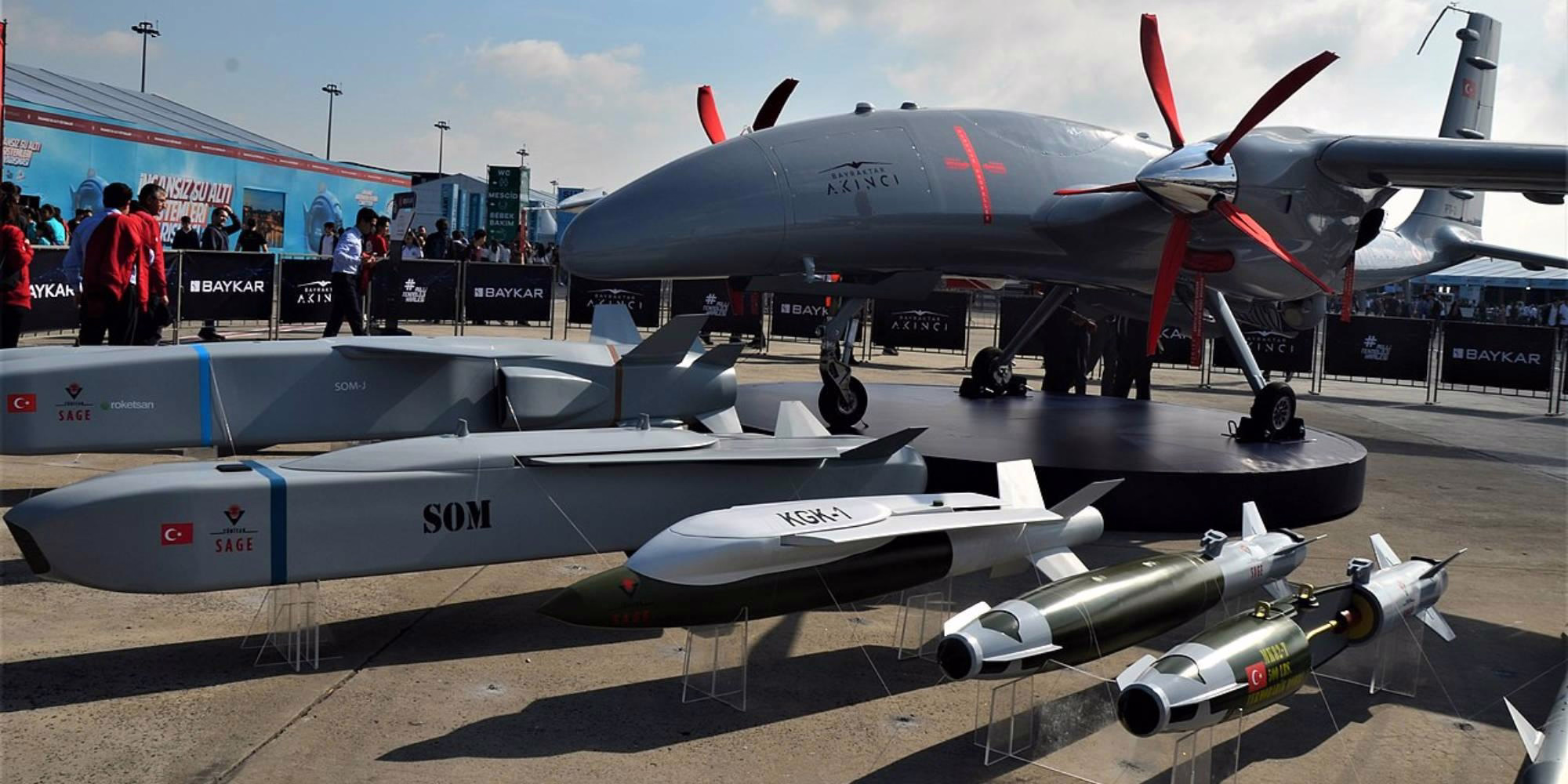 Bayraktar Akıncı Drone Flies Using Ukrainian Engines and Precision Munitions