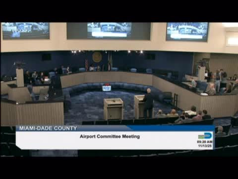 Miami-Dade Aviation Committee Adds Substitute for Item 3A, Reviews Bristol Hangar and Procurement Updates