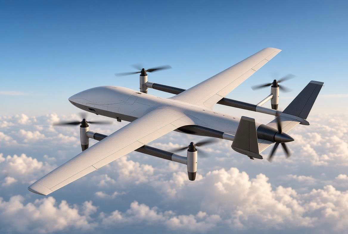 AVAKS-GeoService Patents UAV with Four Lift Propellers and One for Acceleration