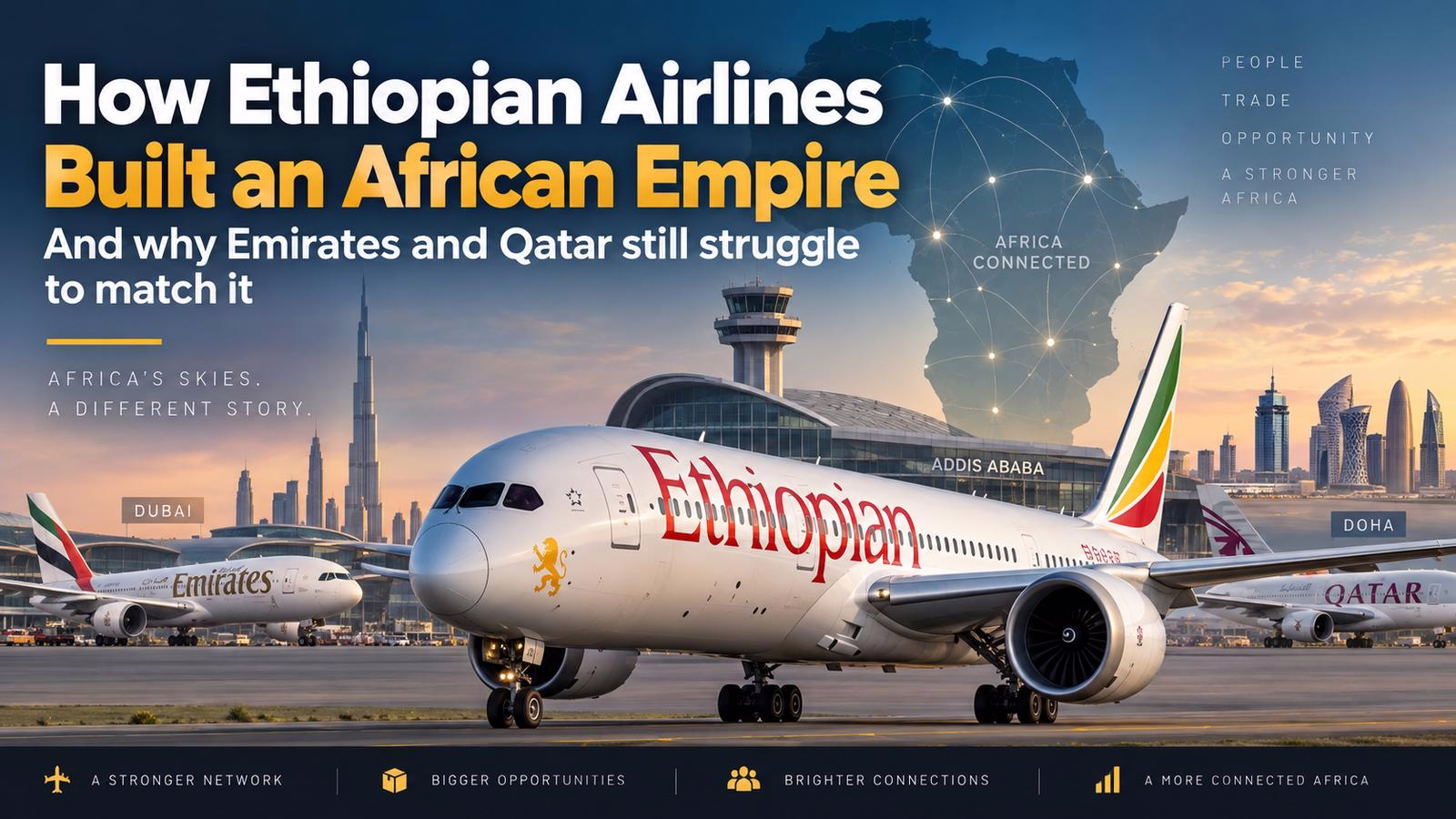 How Ethiopian Airlines Became Africa’s Leading Carrier Amid Gulf Competition