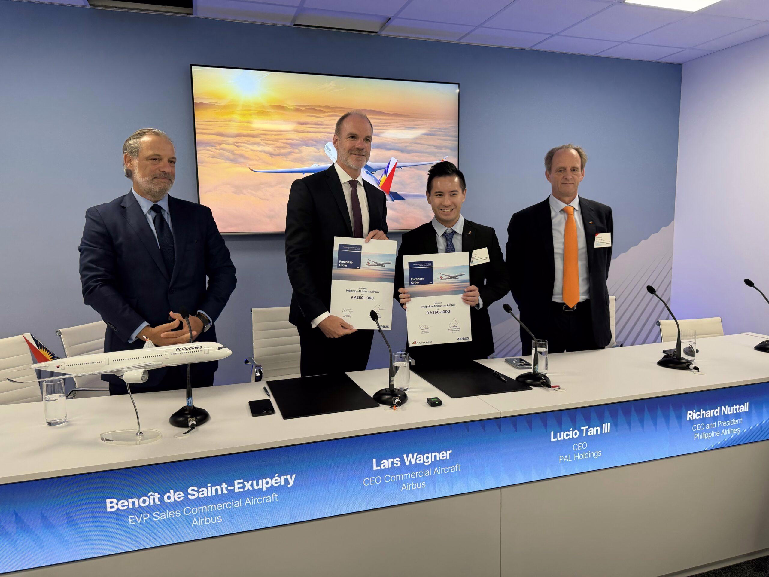 PAL orders nine more Airbus A350-1000s