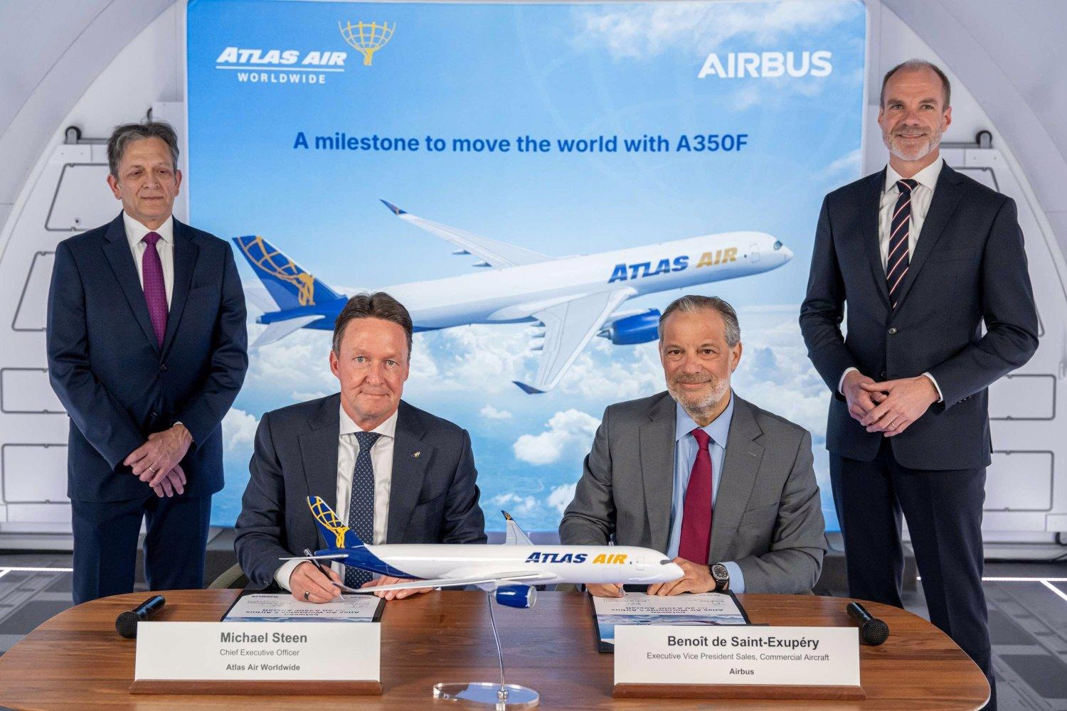 Atlas Air orders 20 Airbus A350F freighters in break from all-Boeing fleet