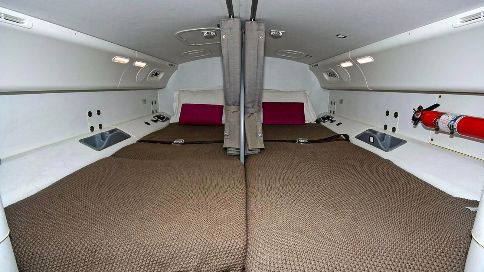 How Cabin Crew Rest on the Boeing 747-8
