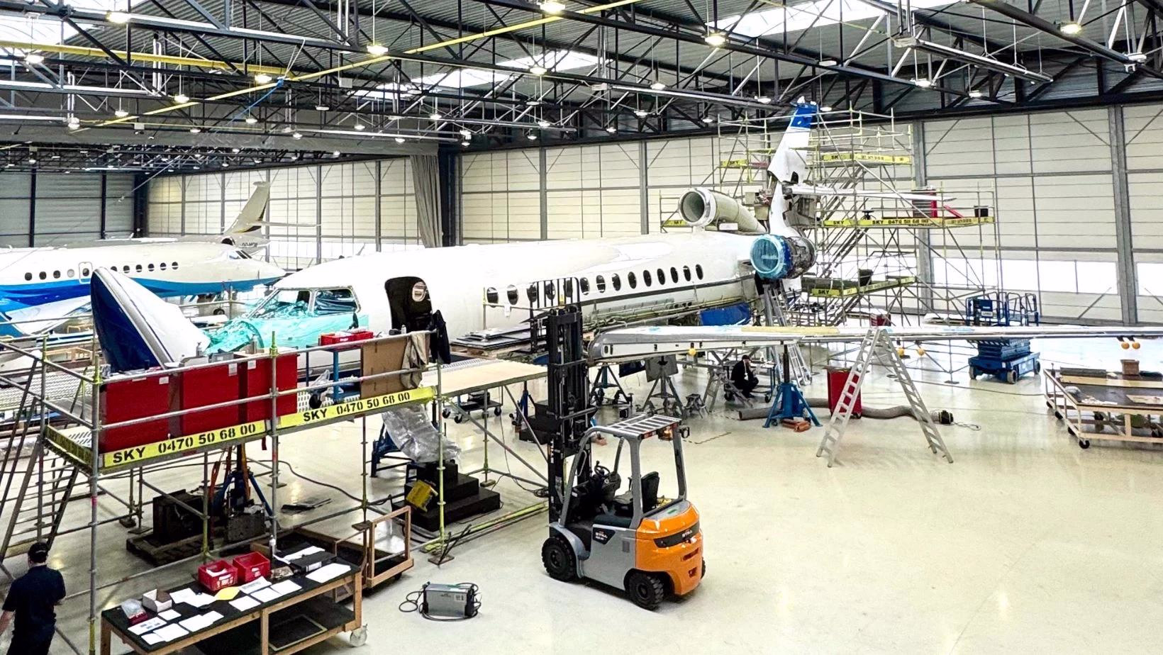 ExecuJet Belgium Completes First Heavy Maintenance on Falcon 7X