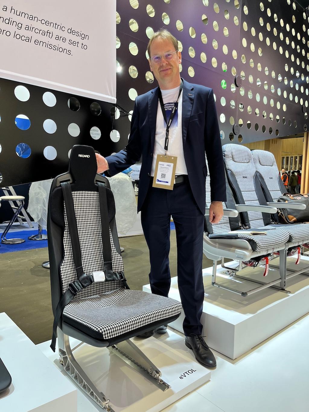 RECARO Introduces Lightweight Seating for eVTOL at AIX 2025