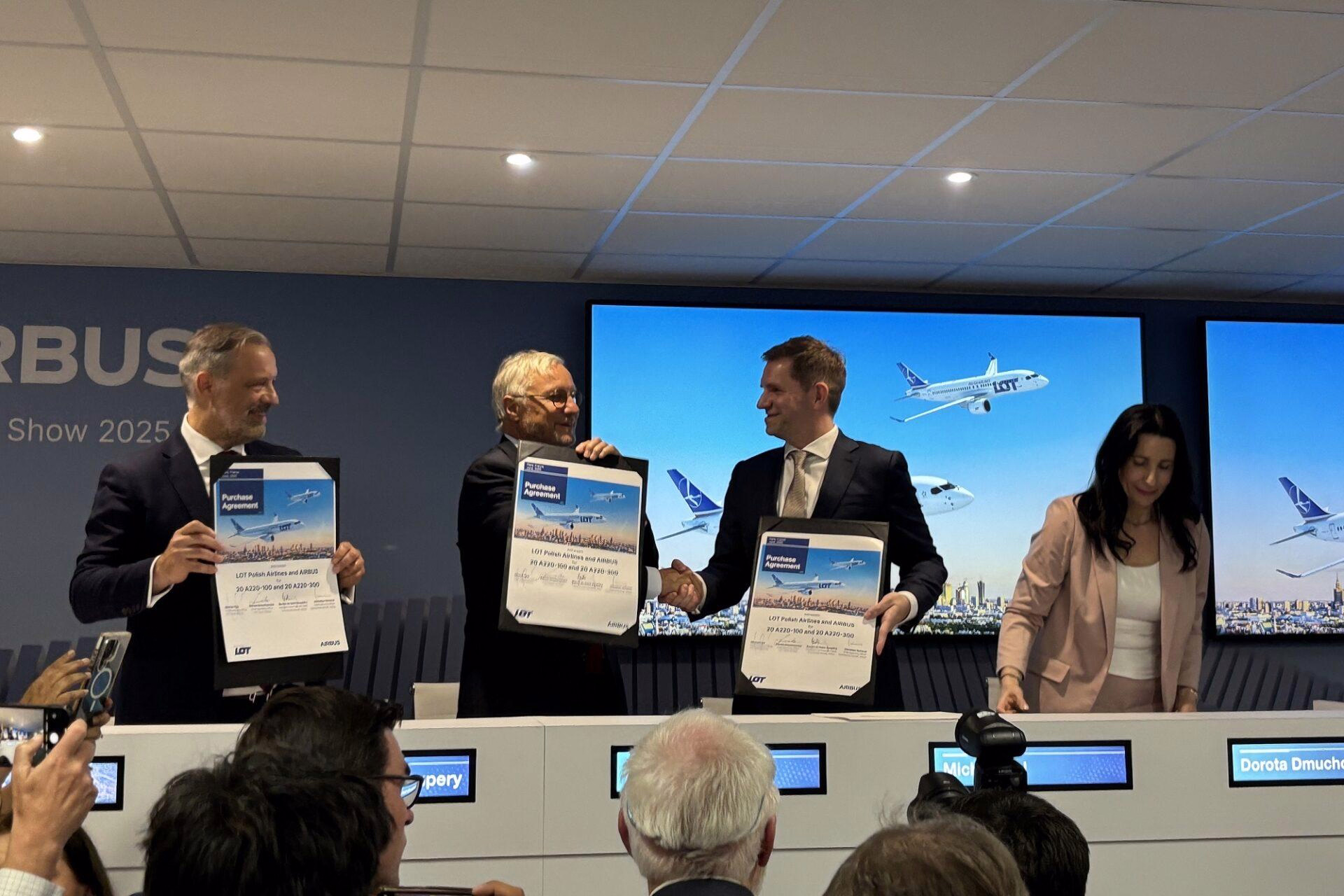 LOT Polish Airlines Selects Airbus A220 for Expanding Market