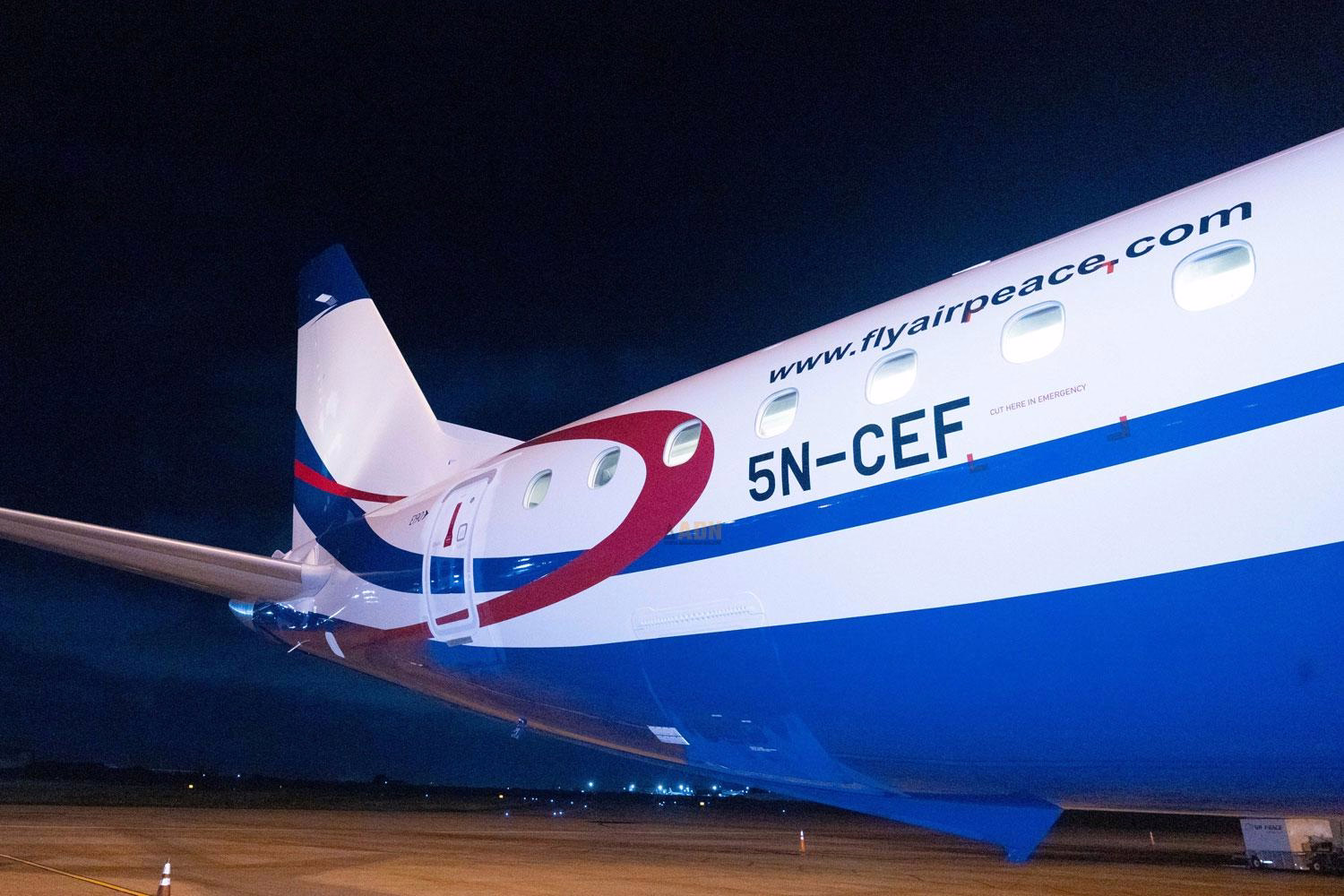 Air Peace Receives Second Embraer 190 Regional Aircraft