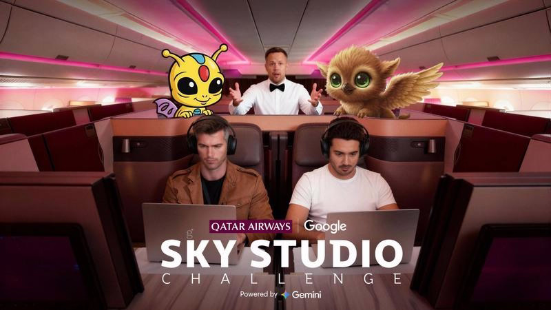 Qatar Airways and Google Collaborate on AI-Generated Commercials Aboard In-Flight Studio