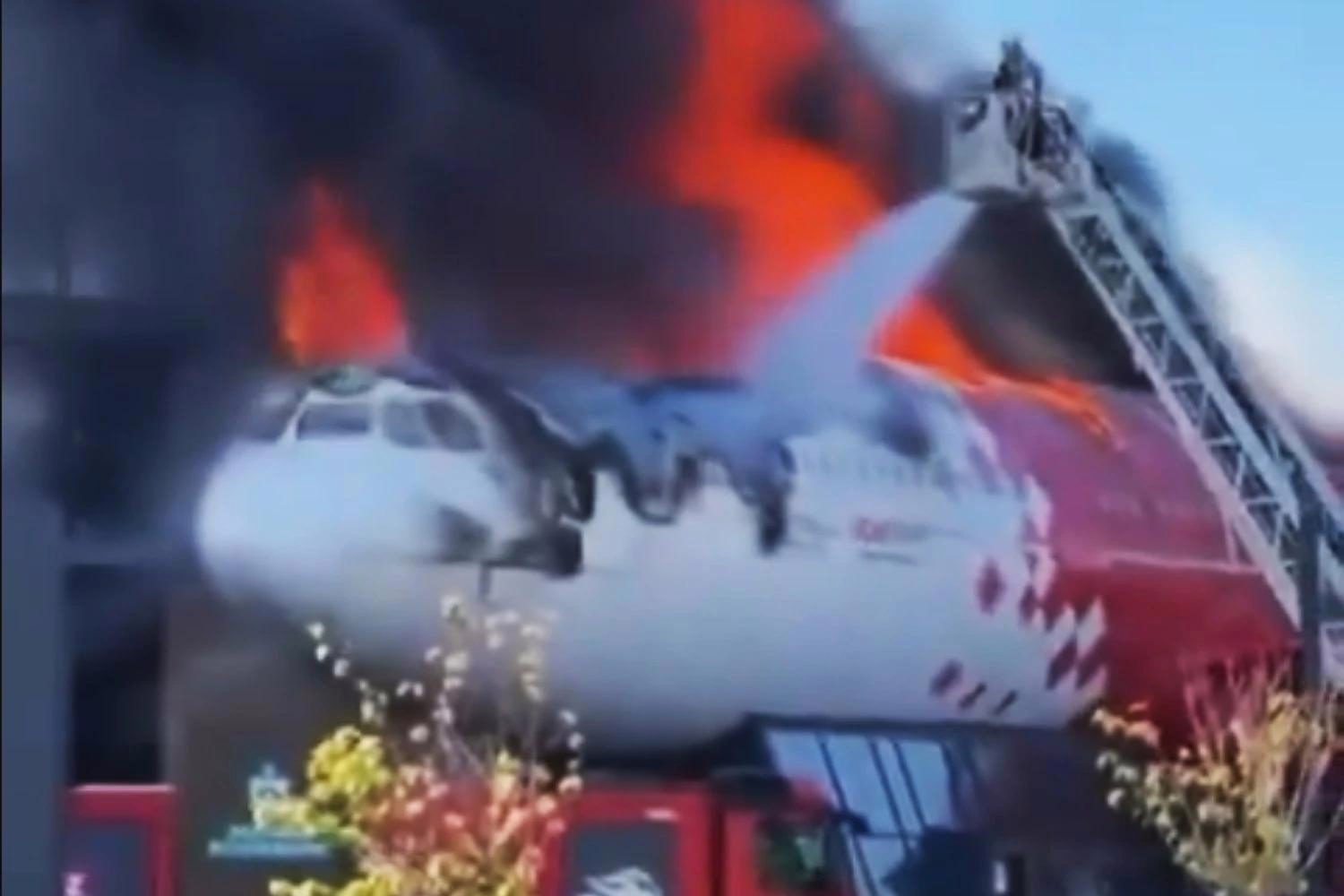 Retired Turkish Airlines A340 Destroyed by Fire at Aviation Center