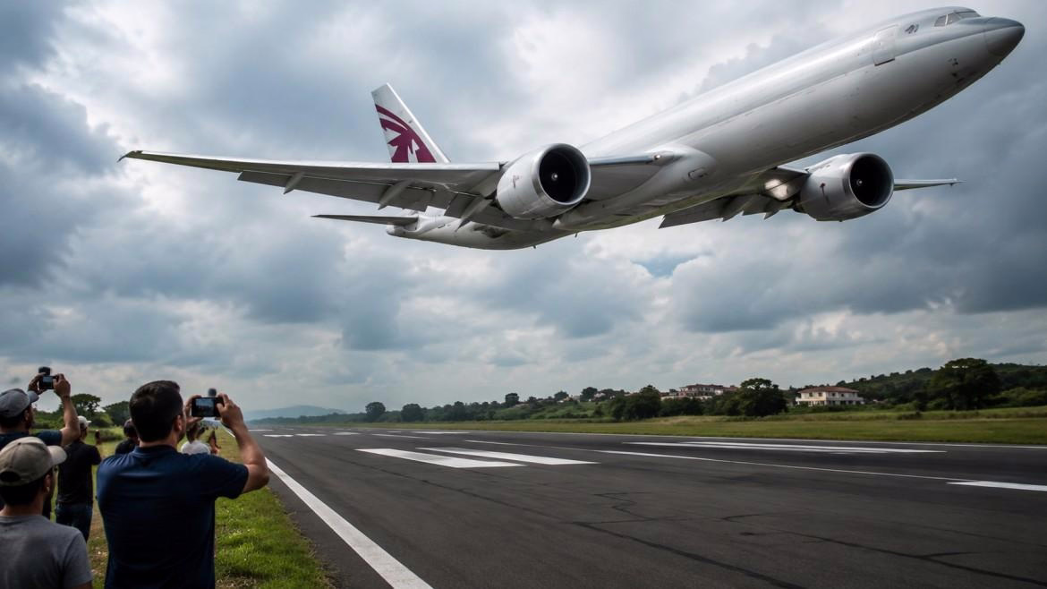 Low Flyby of Boeing 777F in Texas Sparks Safety Debate Among Pilots
