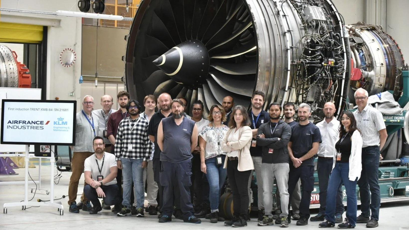 AFI KLM E&M and Rolls-Royce Begin Maintenance on First Trent XWB-84 at Paris Air Show 2025