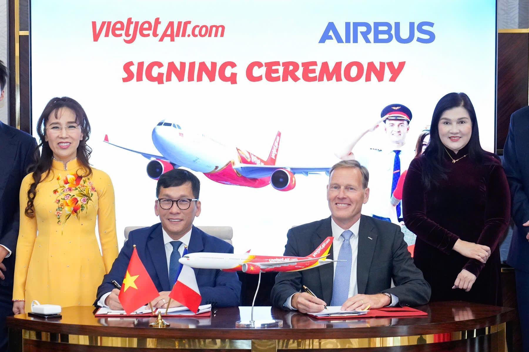 VietJet Orders 20 Airbus Aircraft During Macron’s Visit to Hanoi