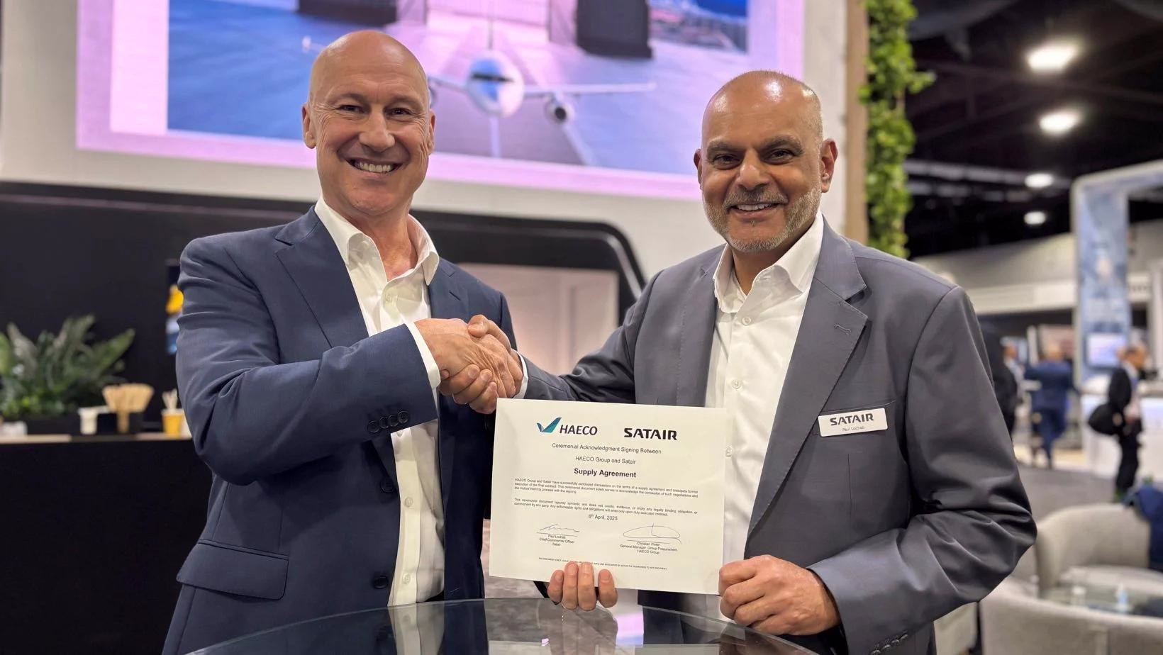 HAECO Signs Supply Agreement with Satair at MRO Americas
