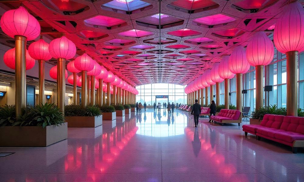 India’s Navi Mumbai Airport Unveils Lotus-Inspired Terminal