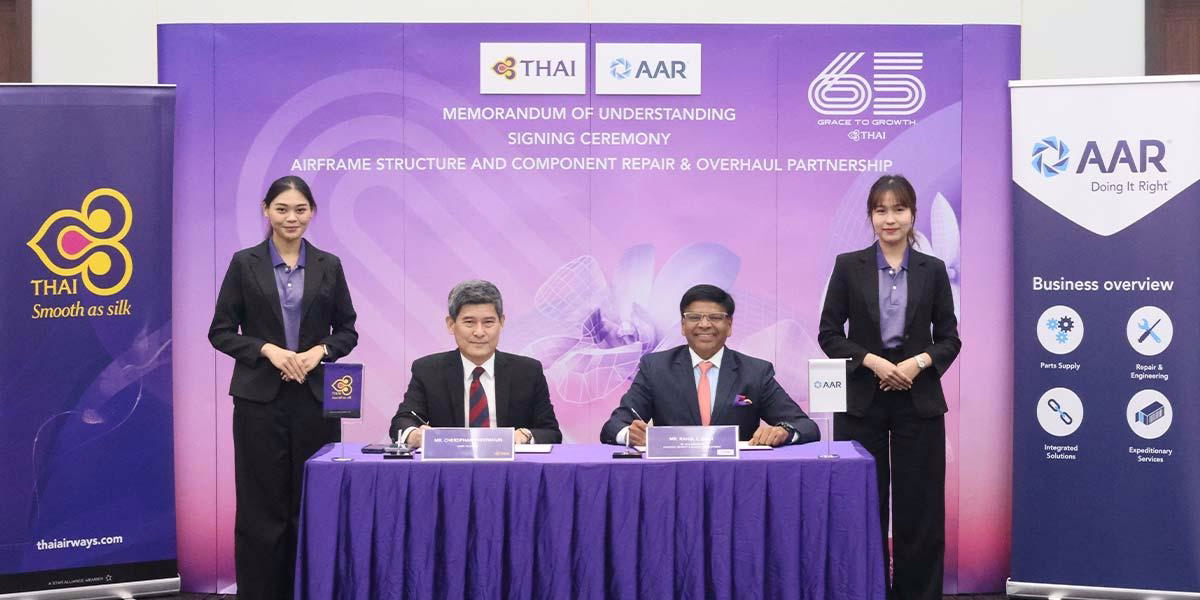 THAI Signs Memorandum of Understanding with Global Maintenance Service Provider