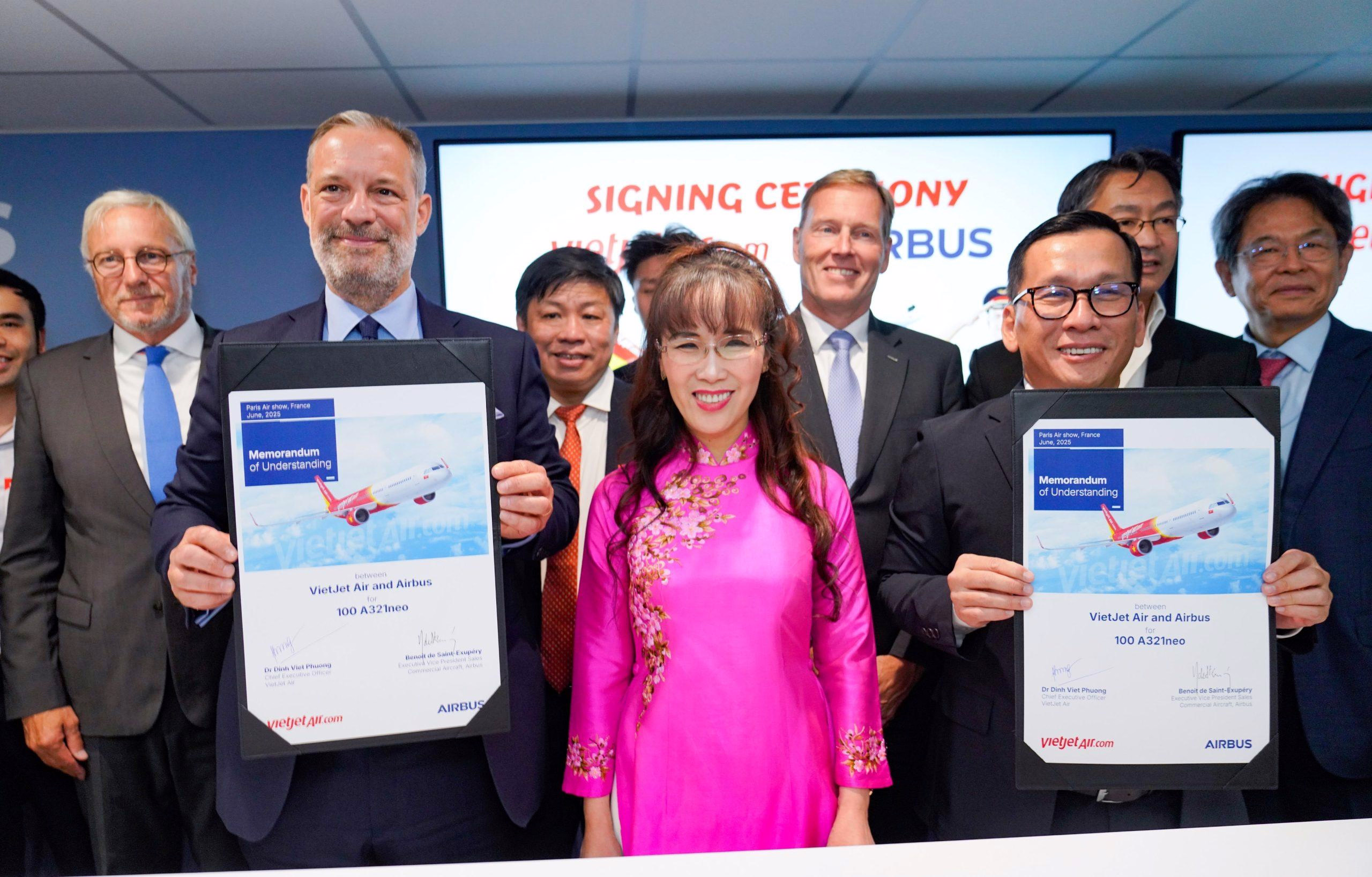 Vietjet Confirms Order for 100 A321neo Aircraft